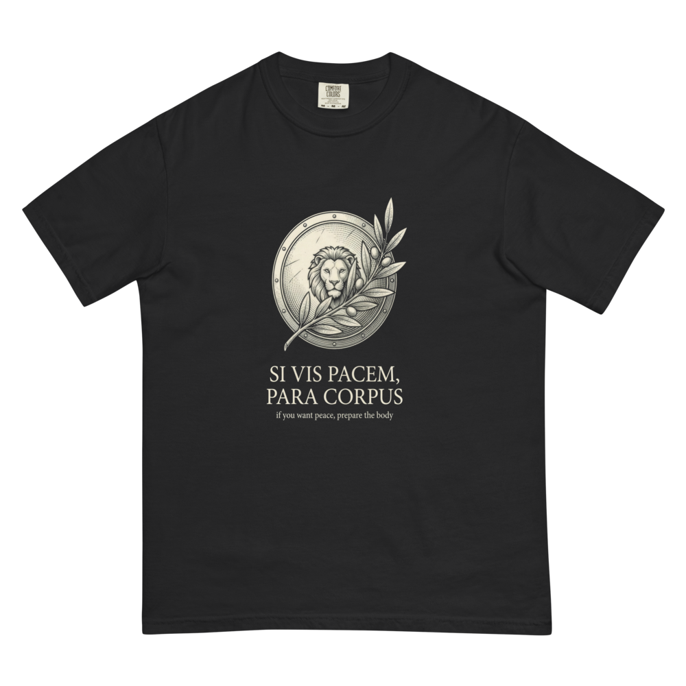 Si Vis Pacem, Para Corpus | Latin Gym Heavyweight Tee - Black