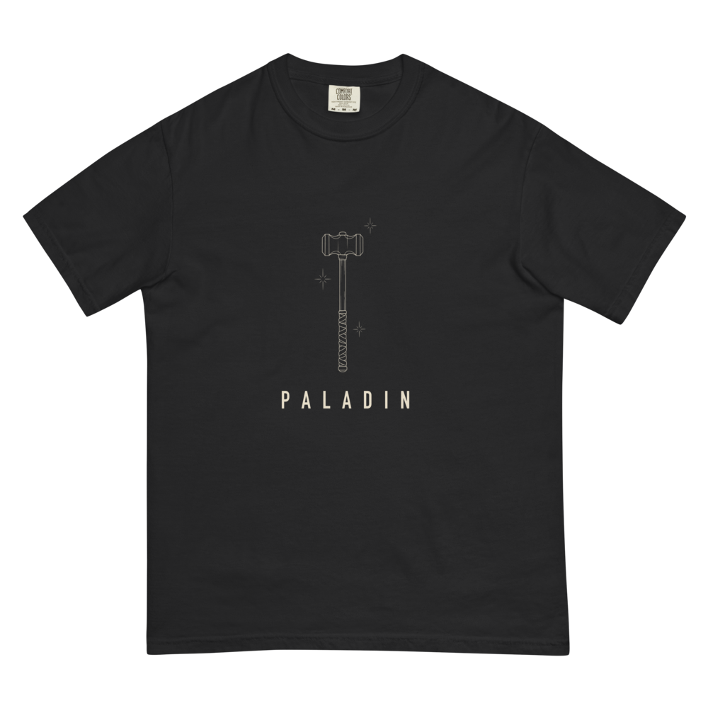 Paladin | TTRPG Class Line - Heavyweight (Comfort Colors 1717) Black