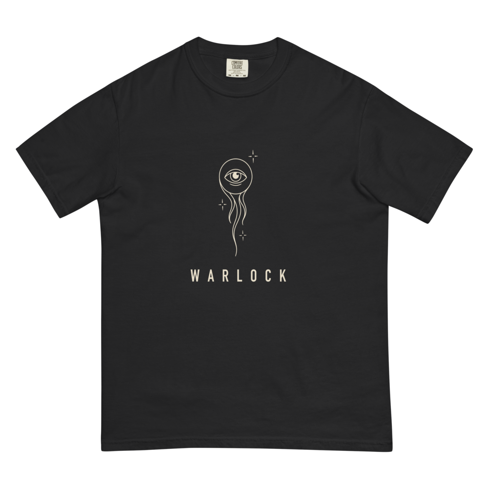Warlock | TTRPG Class Line - Heavyweight (Comfort Colors 1717) Black