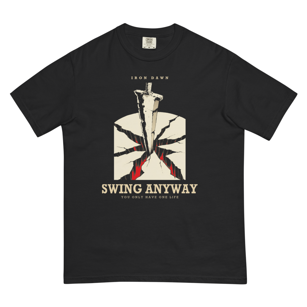 Swing Anyway | Iron Dawn Forge Tee - Black