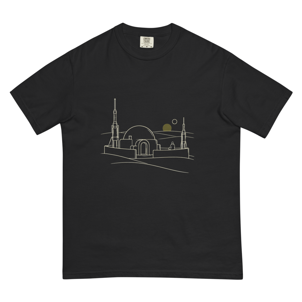 Second Sundown | Retro Space Opera Tee - Black
