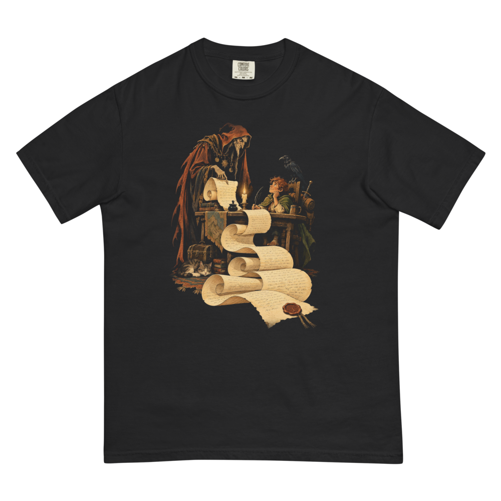 Terms of the Contract | Retro Fantasy - Tee Black (artwork corrected)