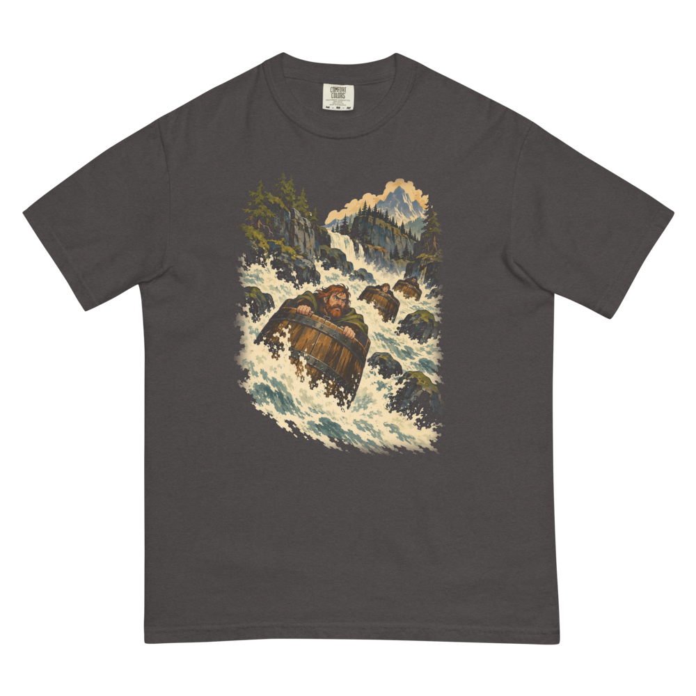 Downriver | Retro Fantasy - Tee Graphite (artwork corrected)