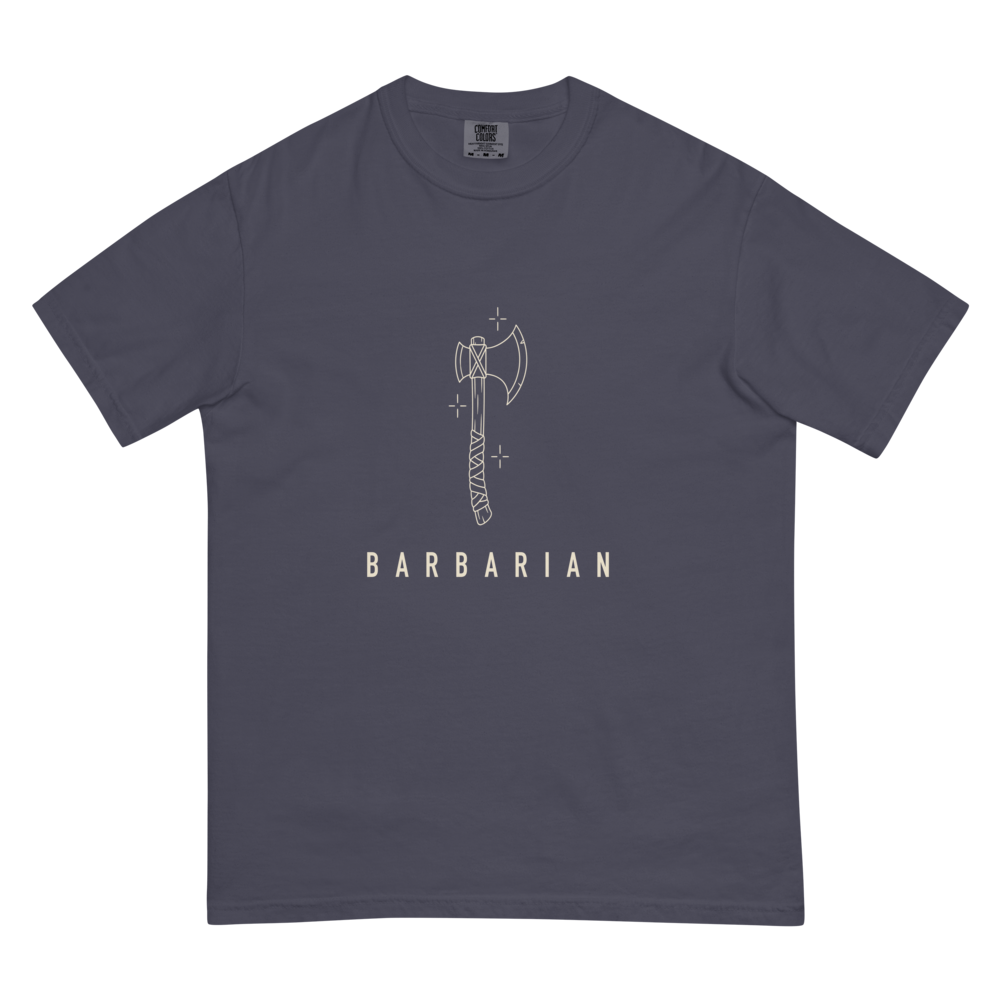 Barbarian | TTRPG Class Line - Heavyweight (Comfort Colors 1717) Navy