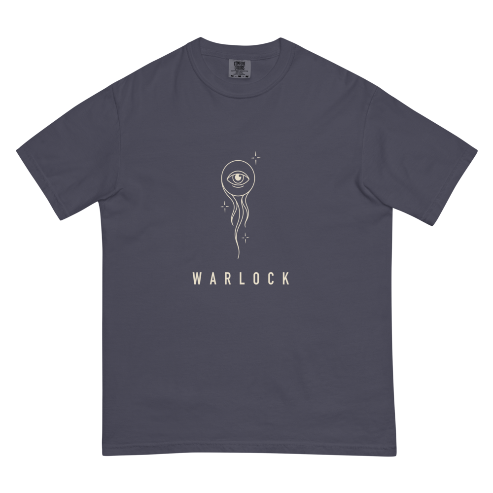 Warlock | TTRPG Class Line - Heavyweight (Comfort Colors 1717) Navy