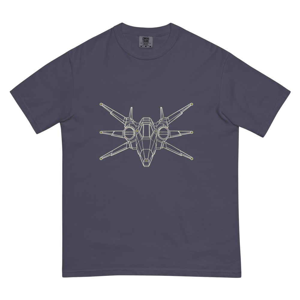 Nine Wing, Lamps | Retro Space Opera Tee - Navy