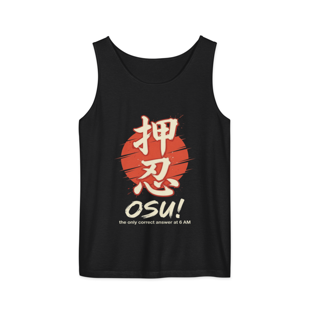 Osu! The Only Correct Answer at 6 AM | Japanese Fitness - Tank Black