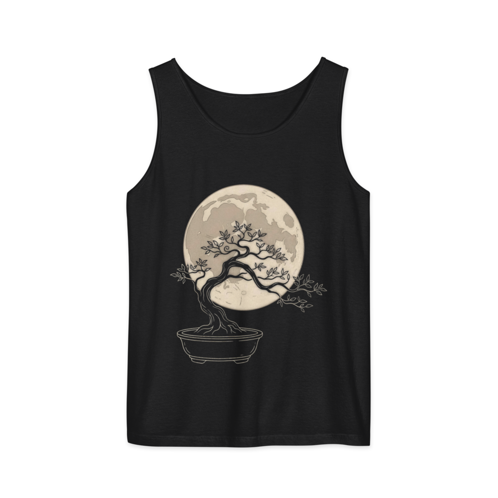 Bonsai Moon | Japanese Minimalist - Tank Black