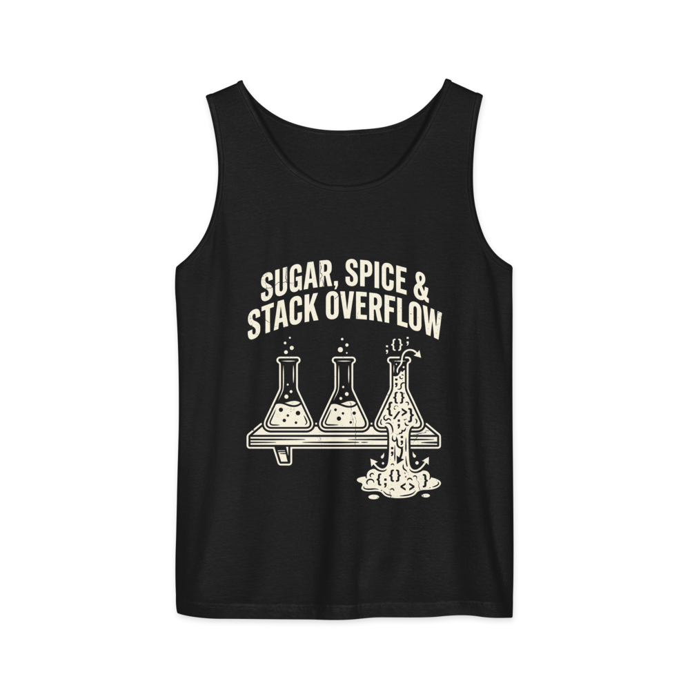 Sugar, Spice & Stack Overflow | Programmer - Tank Black