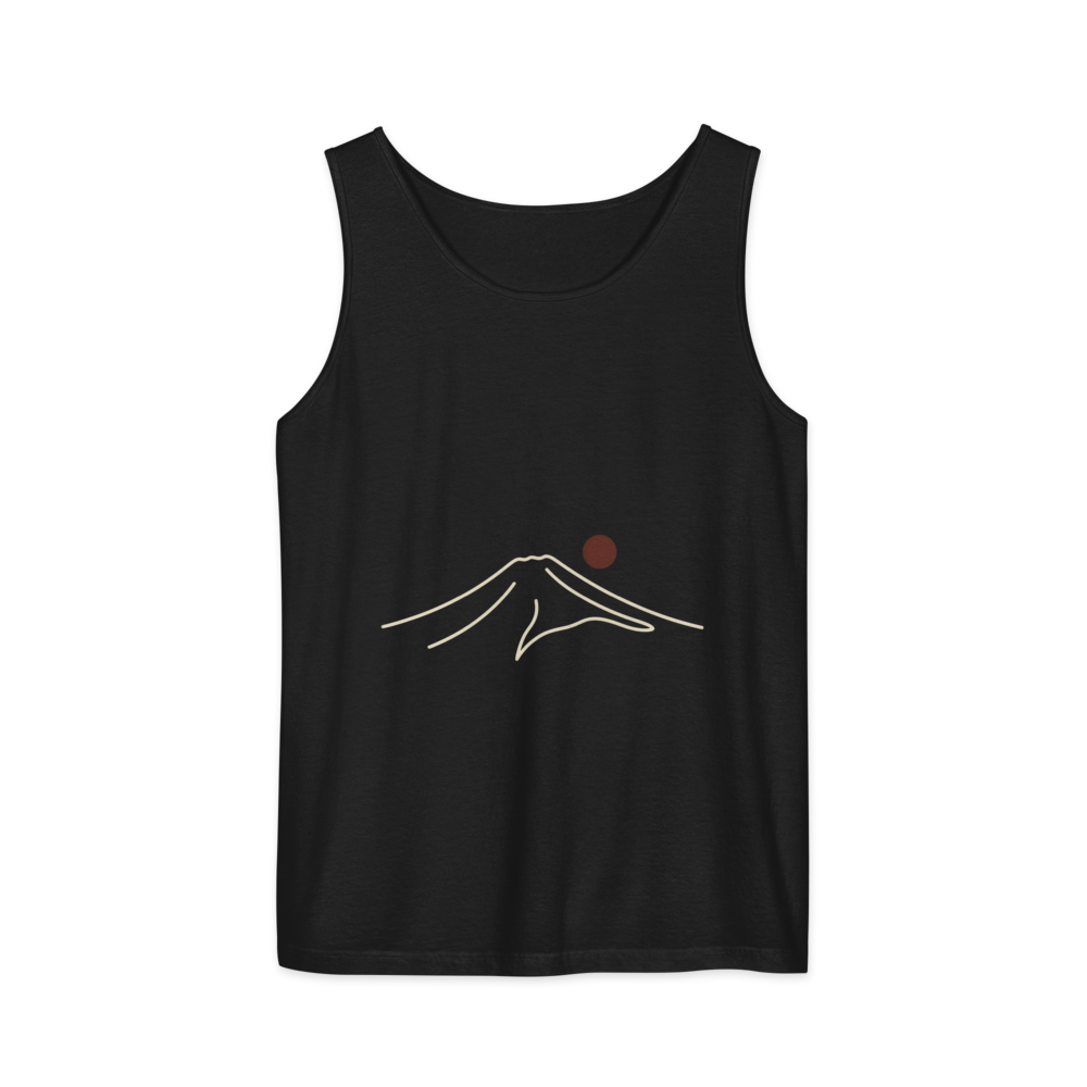 Fuji Minimal | Japanese Minimalist - Tank Black (artwork corrected)