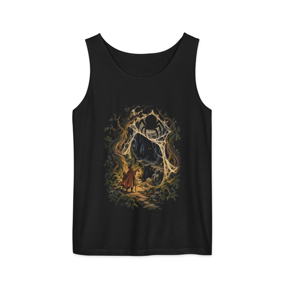 The Web Wood | Retro Fantasy - Tank Black (artwork corrected)