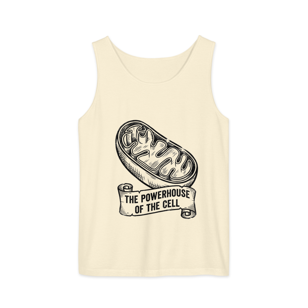 Mitochondria: The Powerhouse of the Cell | Vintage Science - Tank Ivory (artwork corrected)