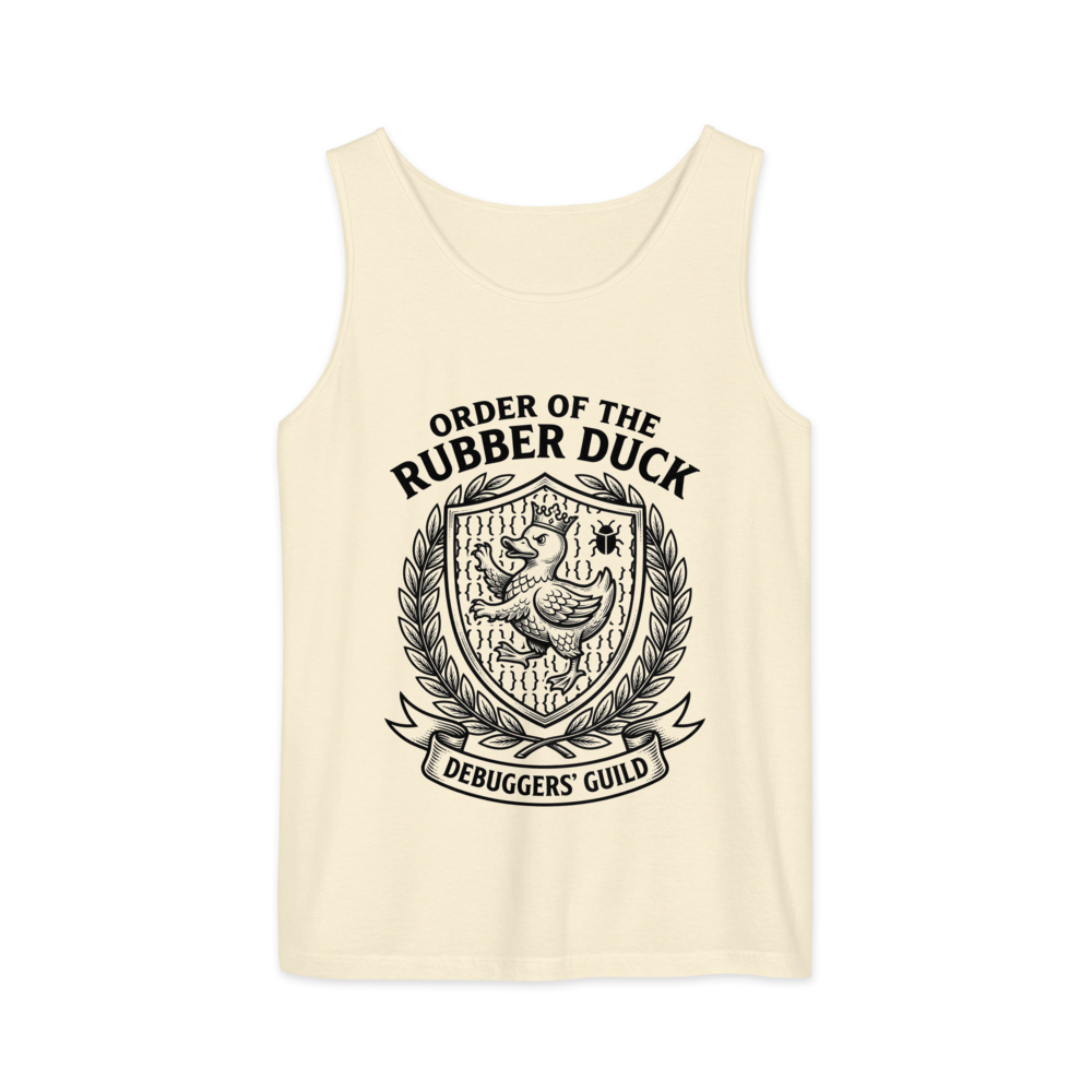 Order of the Rubber Duck: Debuggers' Guild | Crest - Tank Ivory (artwork corrected)
