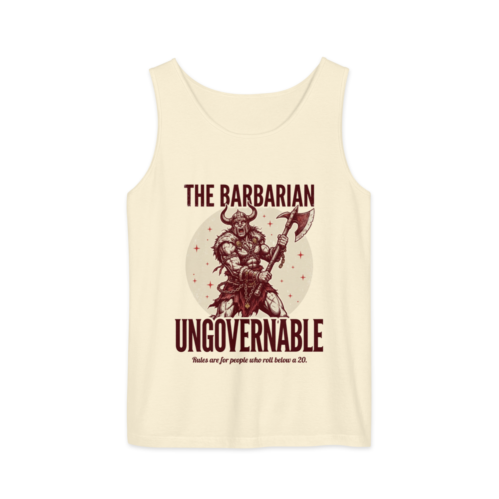 Barbarian - Ungovernable | TTRPG Class | Vintage Tabletop RPG - Tank Ivory (artwork corrected)