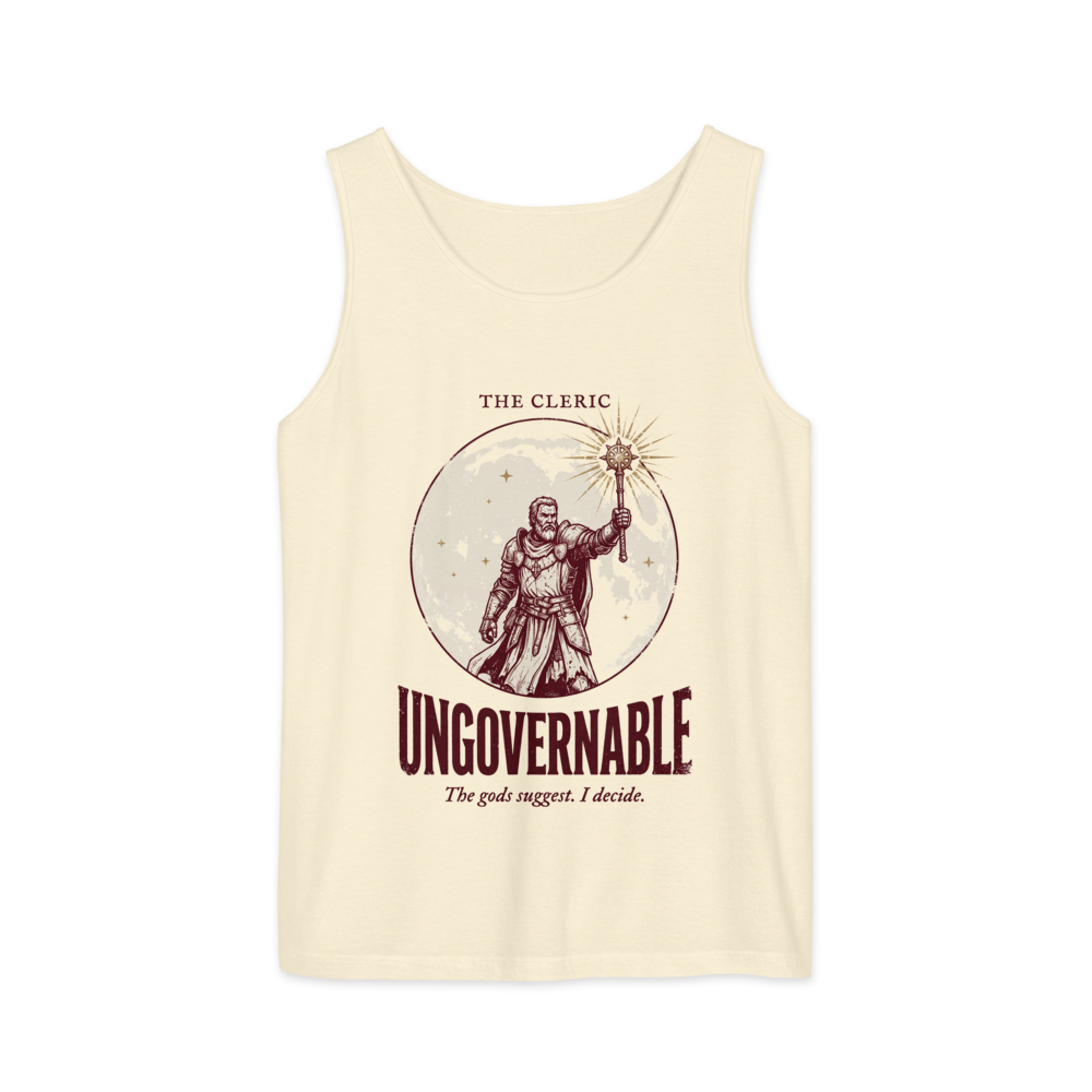 Cleric - Ungovernable | TTRPG Class | Vintage Tabletop RPG - Tank Ivory (artwork corrected)