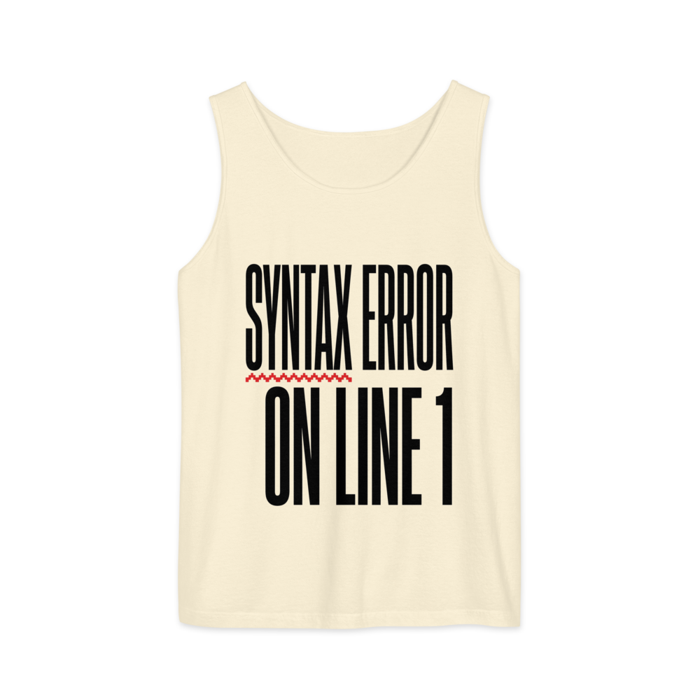 Syntax Error on Line 1 | Retro Programmer - Tank Ivory (artwork corrected)