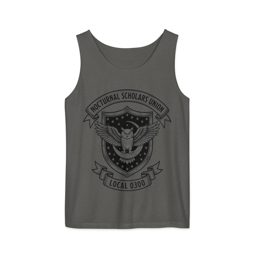 Nocturnal Scholars Union: Local 0300 | Crest - Tank Pepper