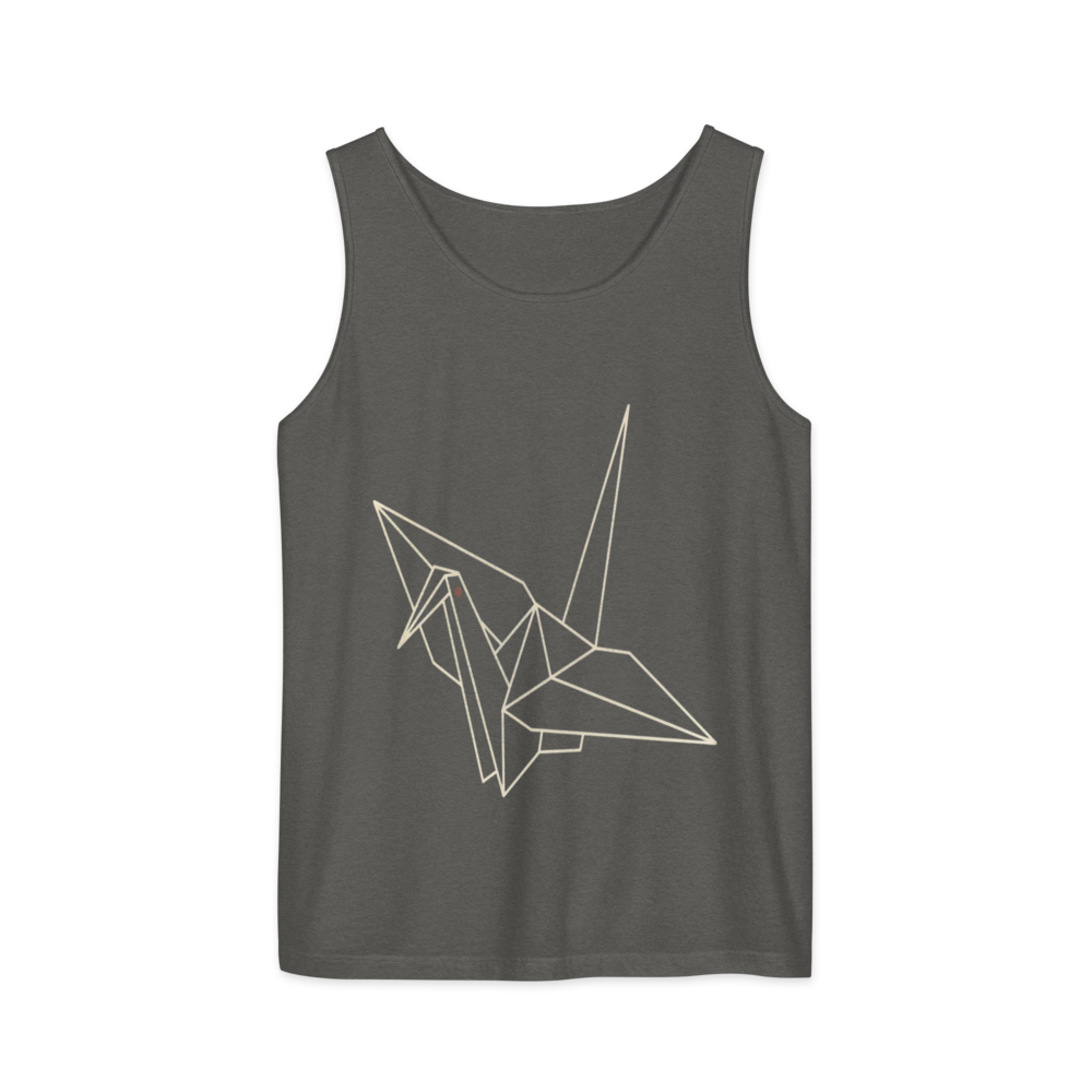 Origami Crane | Japanese Minimalist - Tank Pepper