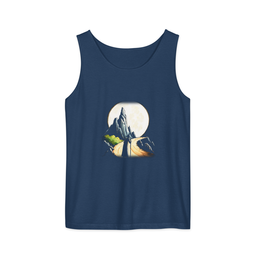 The Wandering Wizard | Retro Fantasy - Tank True Navy