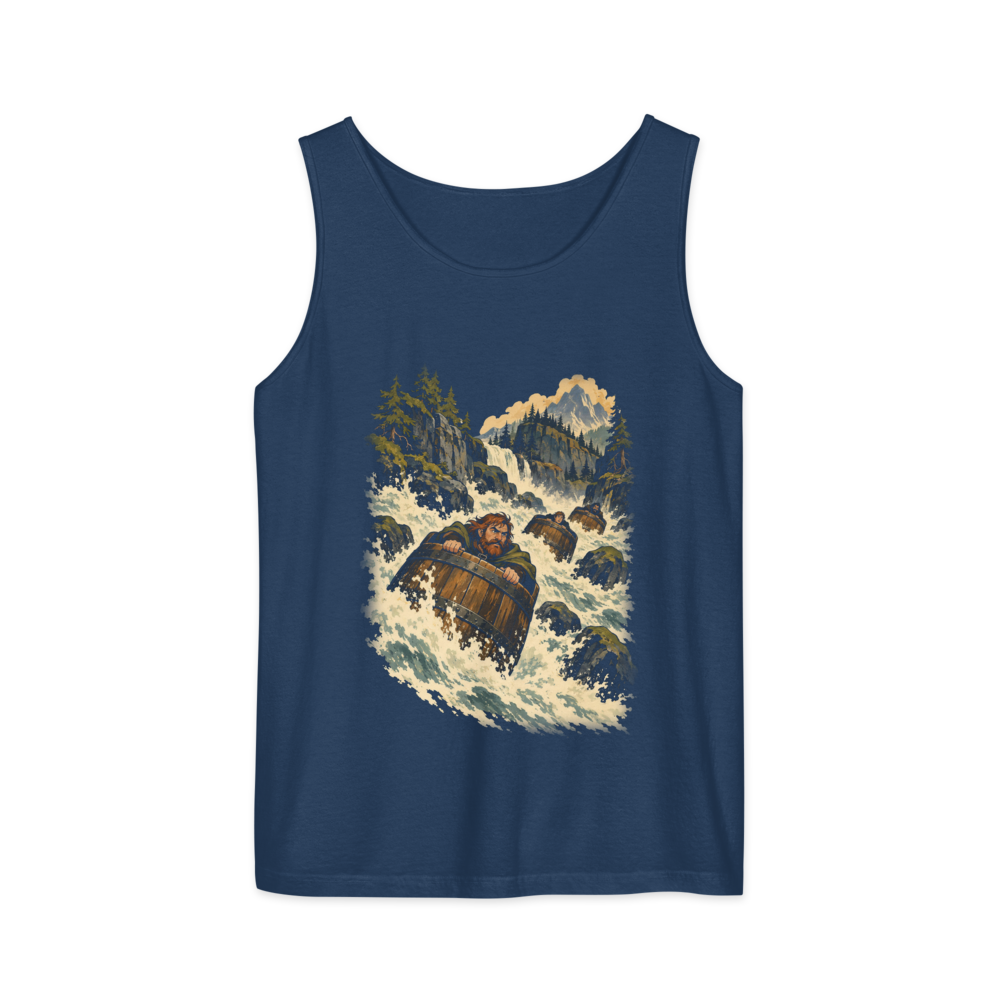Downriver | Retro Fantasy - Tank True Navy (artwork corrected)
