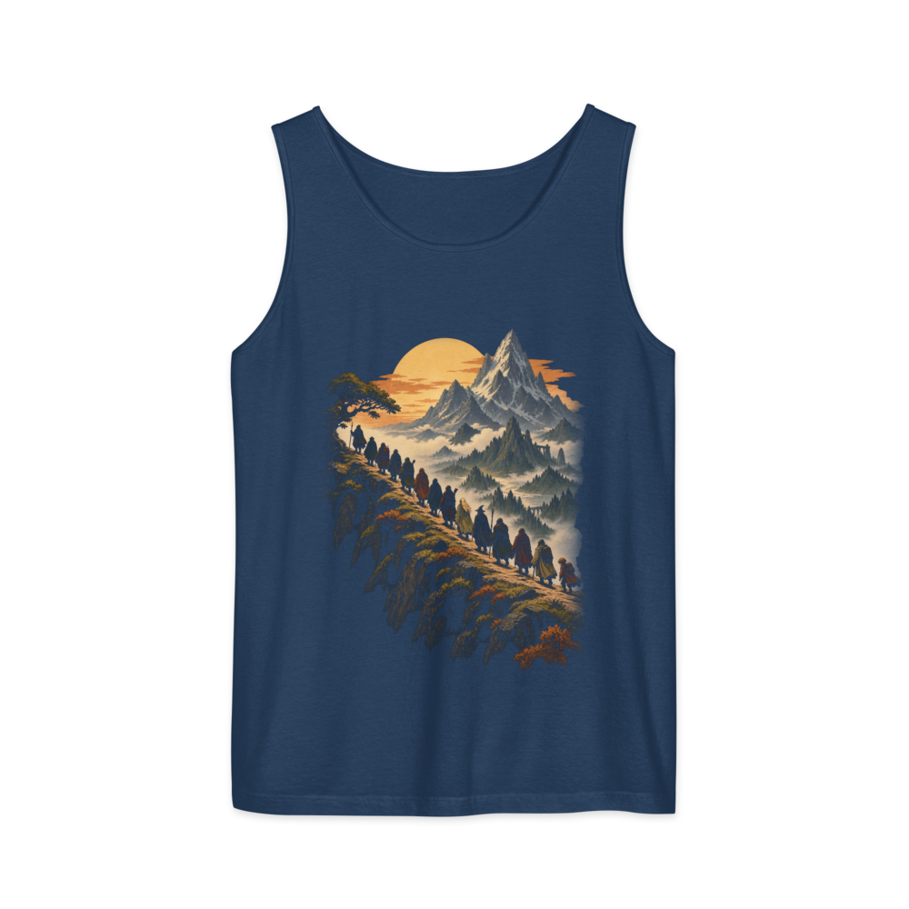 Thirteen and One | Retro Fantasy - Tank True Navy (artwork corrected)