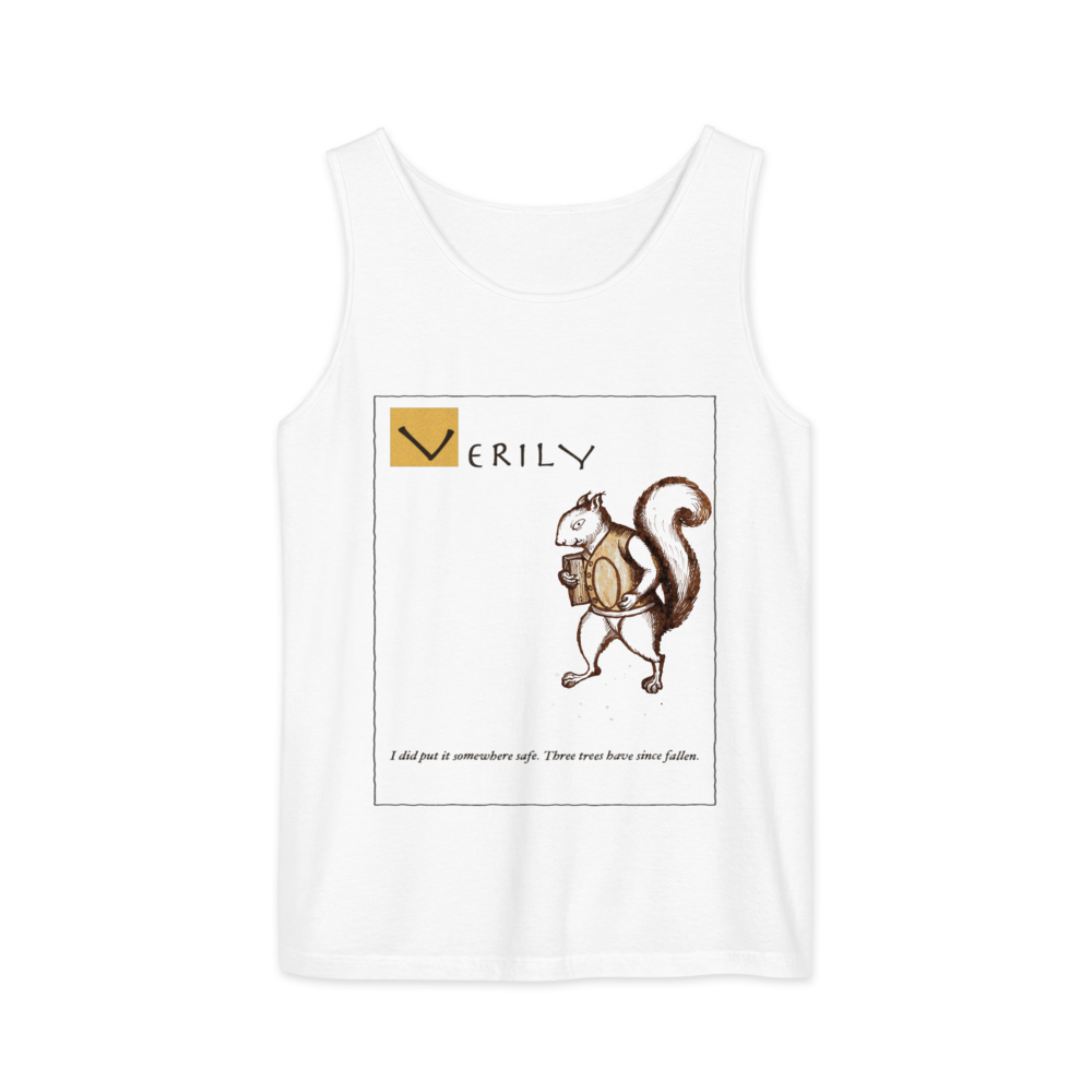 Verily: I Put It Somewhere Safe | Ye Olde Grievance Tee - White