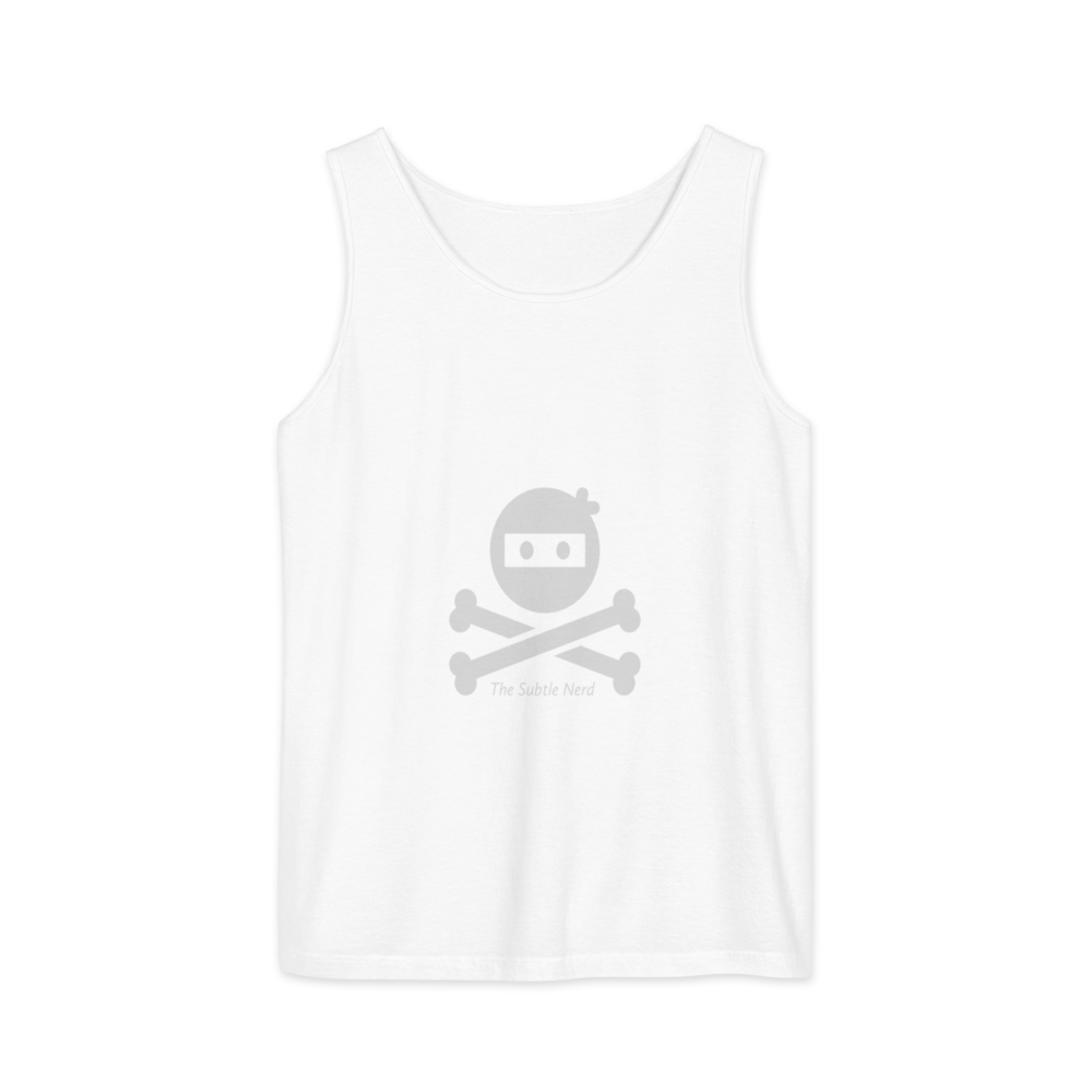 Subtle Nerd Logo Tee - Tank White