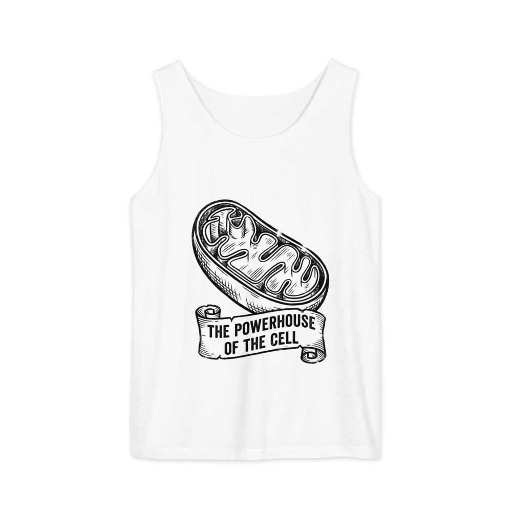 Mitochondria: The Powerhouse of the Cell | Vintage Science - Tank White (artwork corrected)