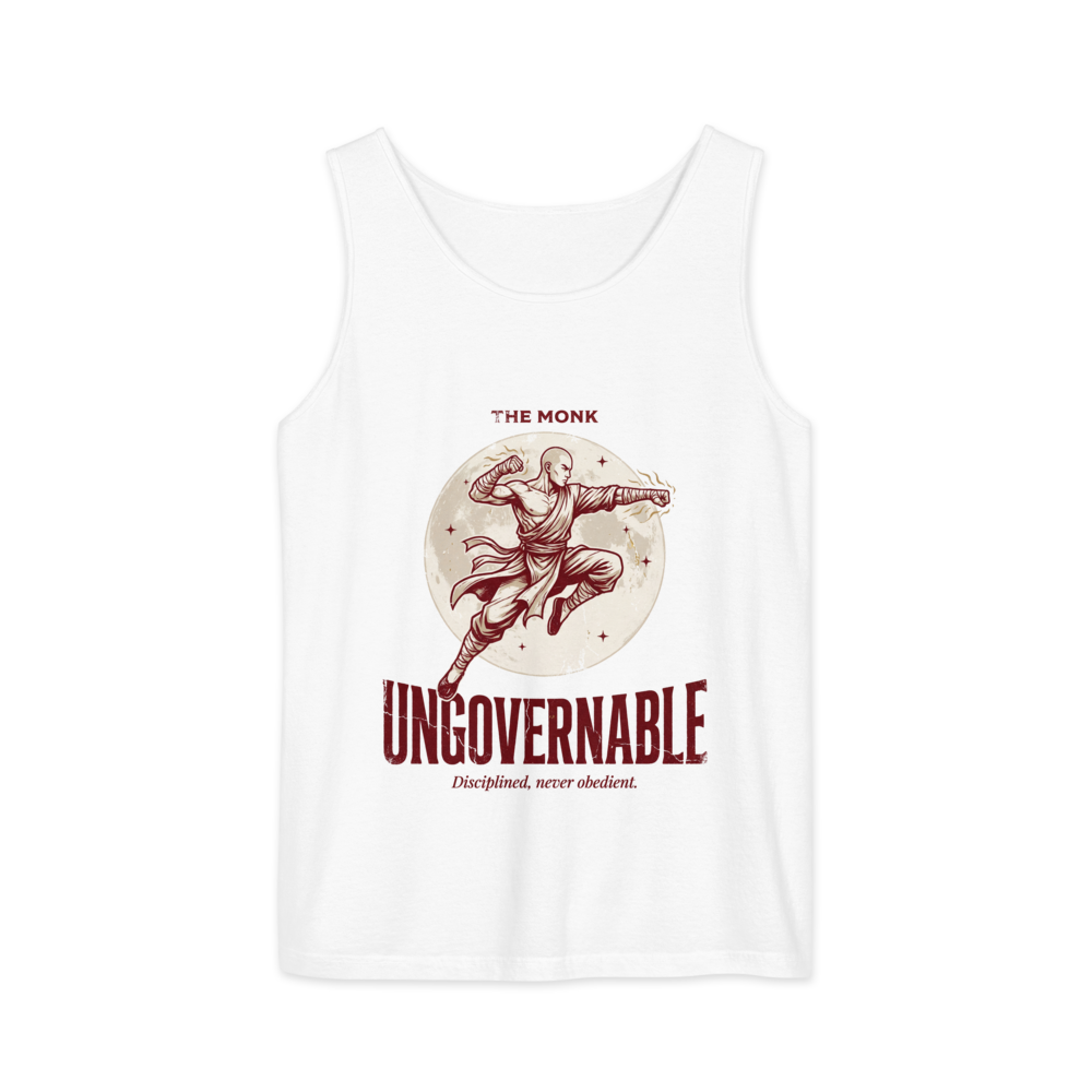Monk - Ungovernable | TTRPG Class | Vintage Tabletop RPG - Tank White (artwork corrected)