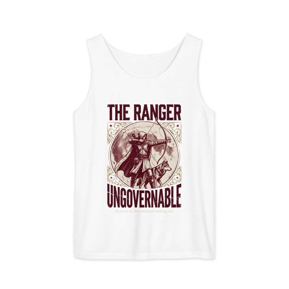 Ranger - Ungovernable | TTRPG Class | Vintage Tabletop RPG - Tank White (artwork corrected)