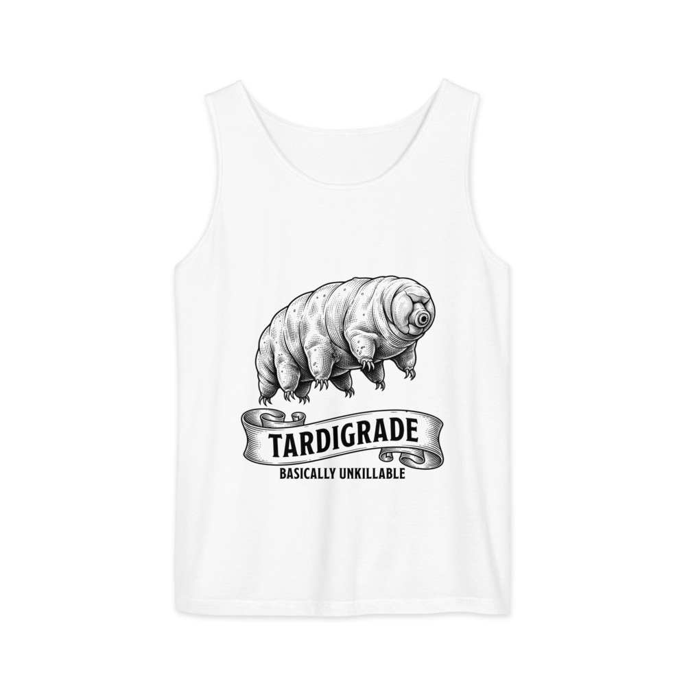 Tardigrade: Basically Unkillable | Vintage Science - Tank White (artwork corrected)
