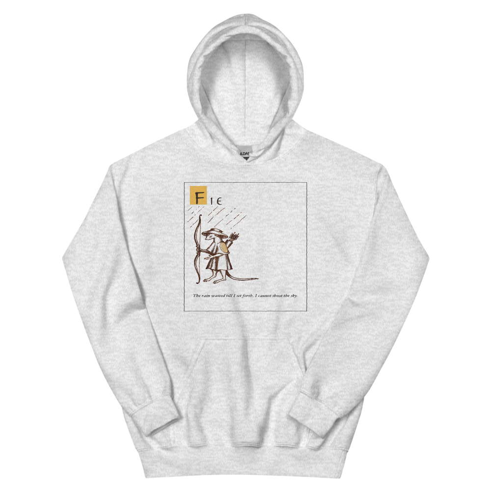 Fie: The Rain Waited | Ye Olde Grievance Tee - Hoodie Ash