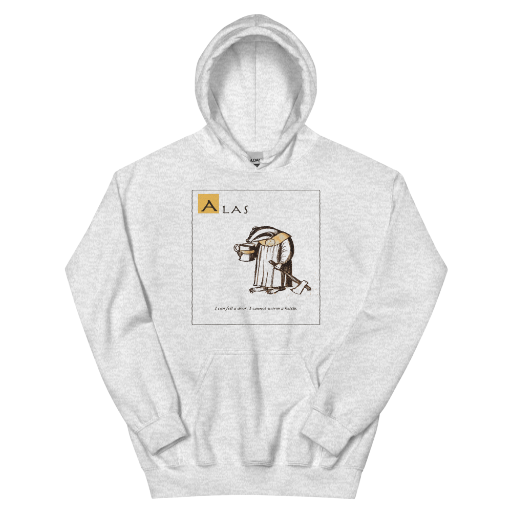 Alas: The Tea Is Cold | Ye Olde Grievance Tee - Hoodie Ash