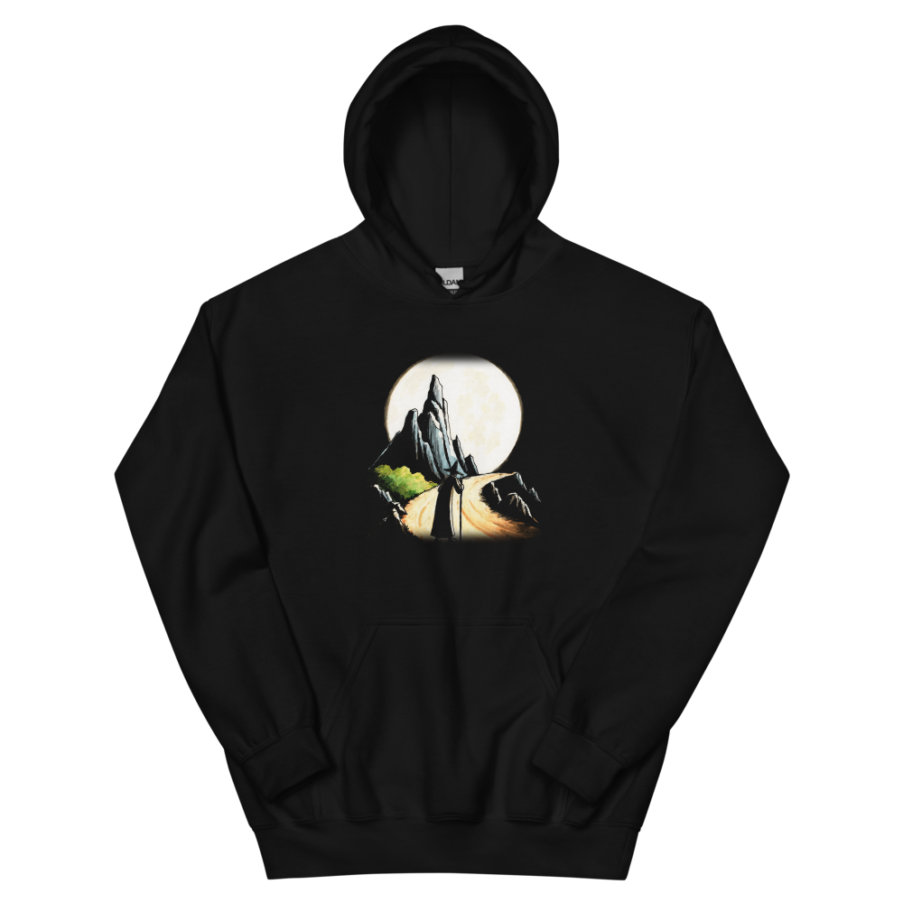 The Wandering Wizard | Retro Fantasy - Hoodie Black