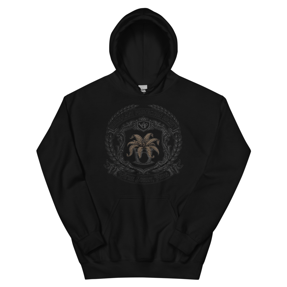 Houseplant Protection Society: We're Sorry, Fern | Crest - Hoodie Black