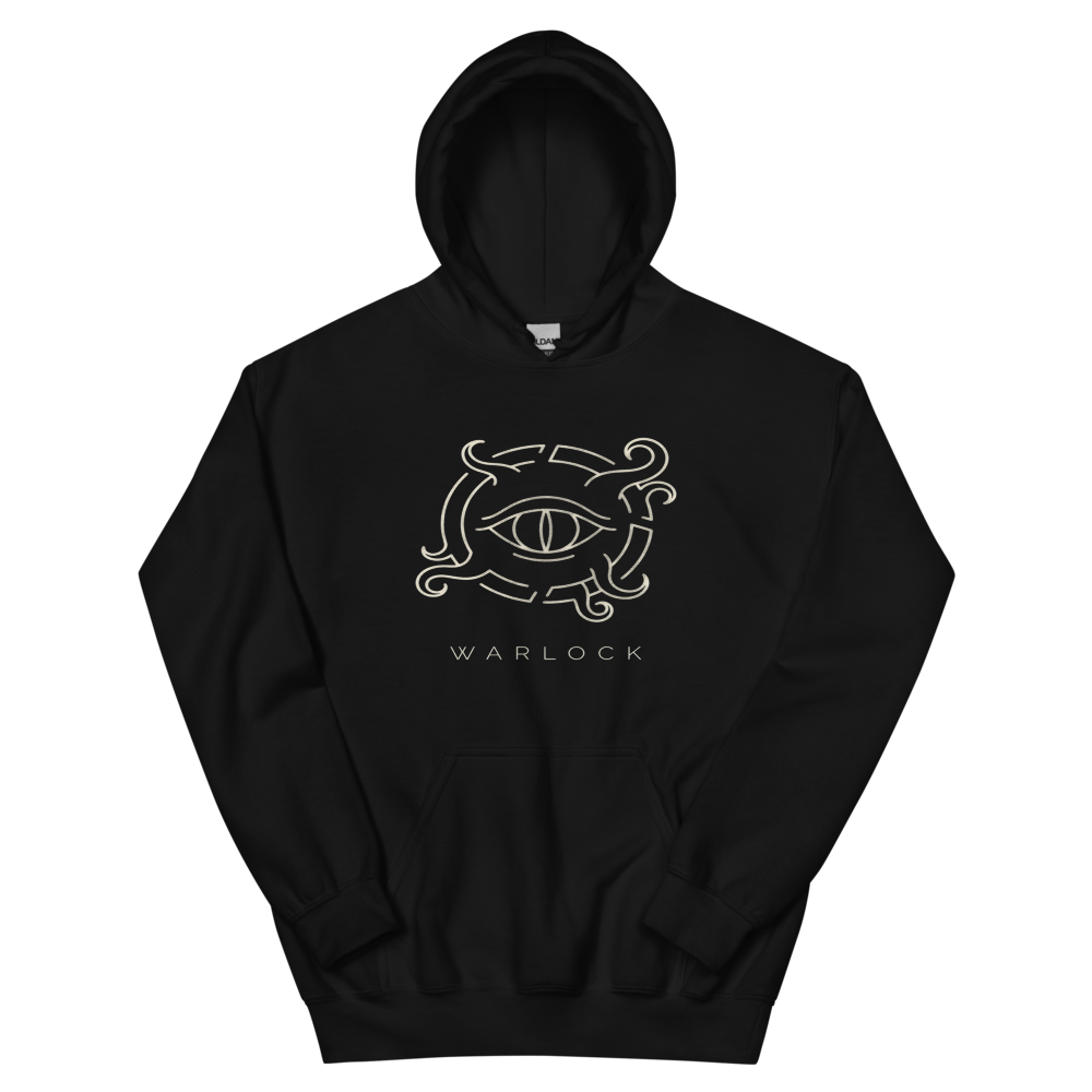 Warlock | TTRPG Class Icon - Hoodie Black