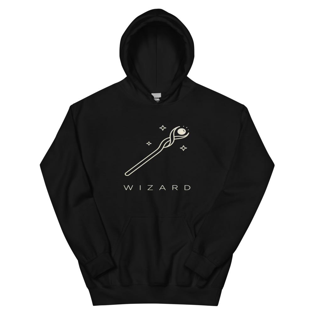 Wizard | TTRPG Class Icon - Hoodie Black