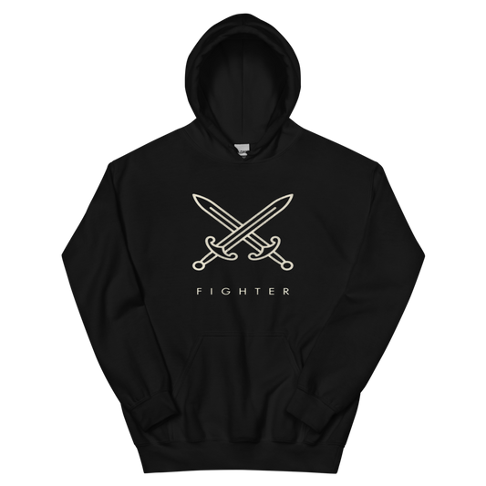 Fighter | TTRPG Class Icon - Hoodie Black