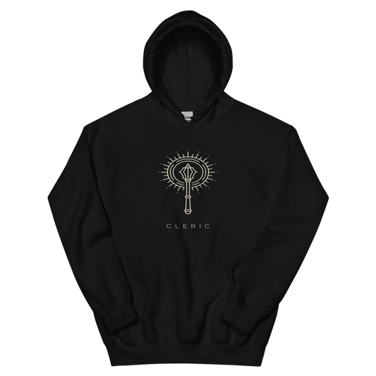 Cleric | TTRPG Class Icon - Hoodie Black