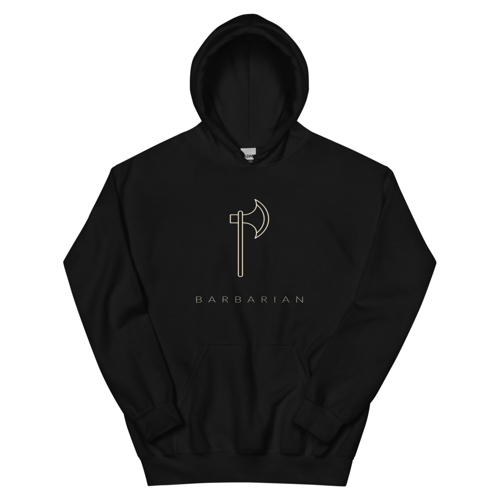 Barbarian | TTRPG Class Icon - Hoodie Black