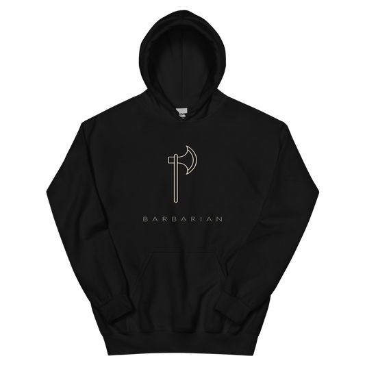 Barbarian | TTRPG Class Icon - Hoodie Black