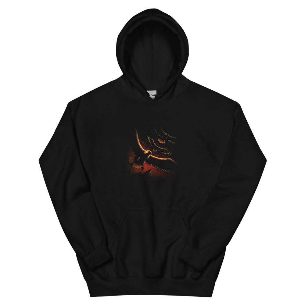 The Eagles Are Coming | Retro Fantasy Tee - Hoodie Black