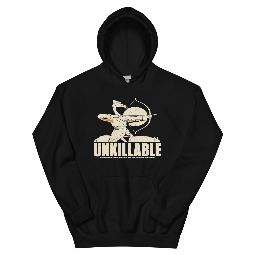 Flamingo Horse Archer | Unkillable Warrior - Hoodie Black