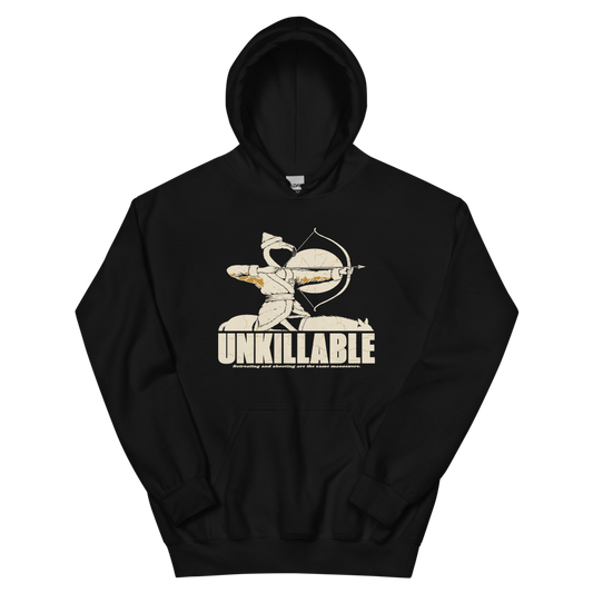 Flamingo Horse Archer | Unkillable Warrior - Hoodie Black