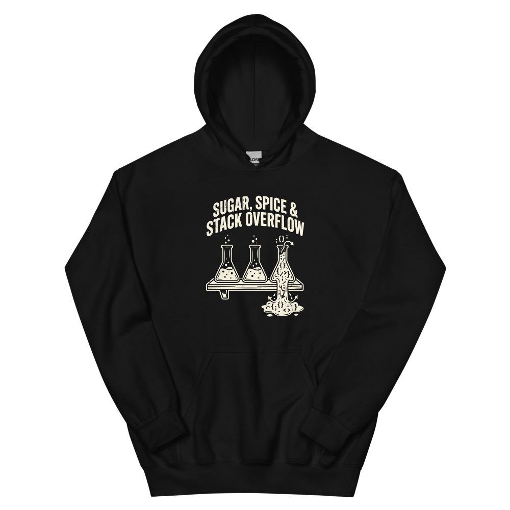 Sugar, Spice & Stack Overflow | Programmer - Hoodie Black