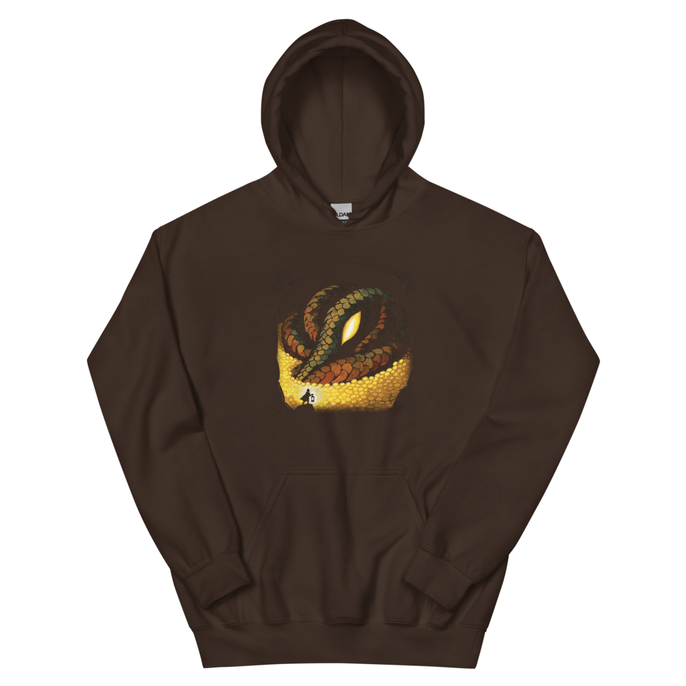 Where the Gold Sleeps | Retro Fantasy - Hoodie Dark Chocolate
