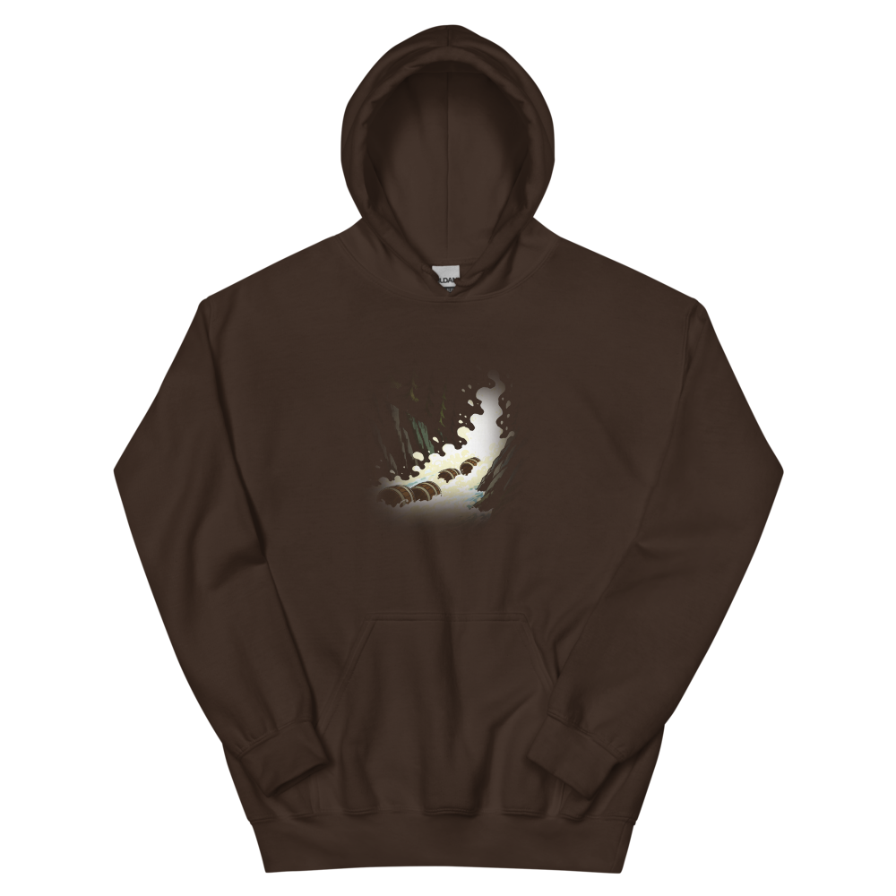 Downriver | Retro Fantasy - Hoodie Dark Chocolate