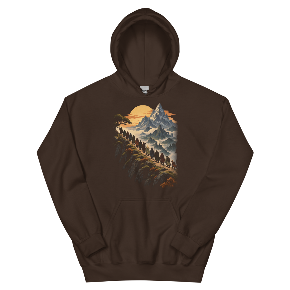 Thirteen and One | Retro Fantasy - Hoodie Dark Chocolate (scale corrected)