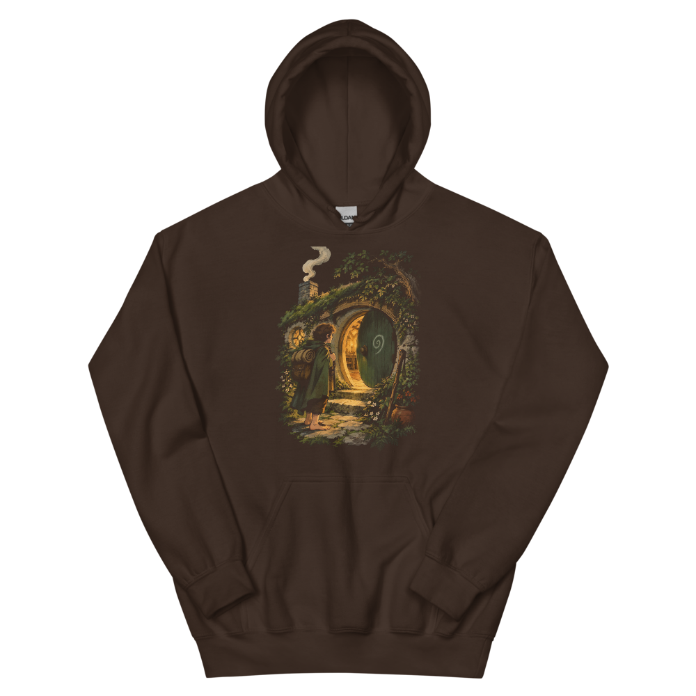 Burglar for Hire | Retro Fantasy - Hoodie Dark Chocolate (scale corrected)