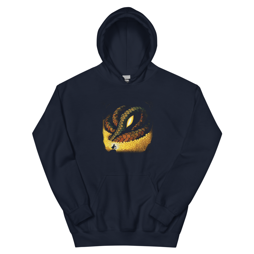 Where the Gold Sleeps | Retro Fantasy - Hoodie Navy